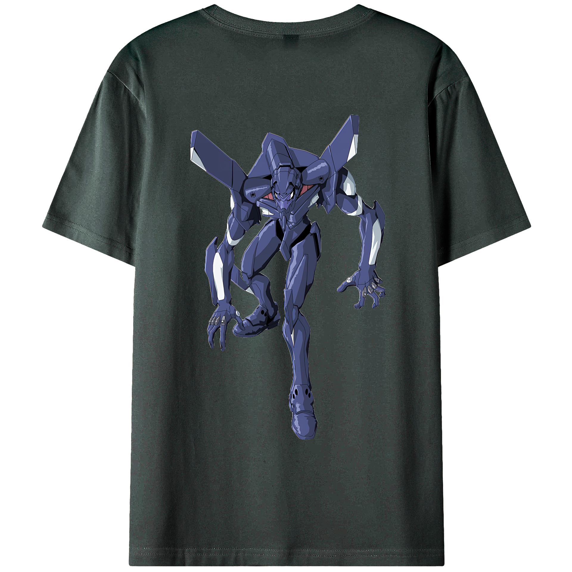 （画像用） EVA 新世紀エヴァンゲリオン 綿100％ メンズ半袖Tシャツ（バックプリント） 通気性